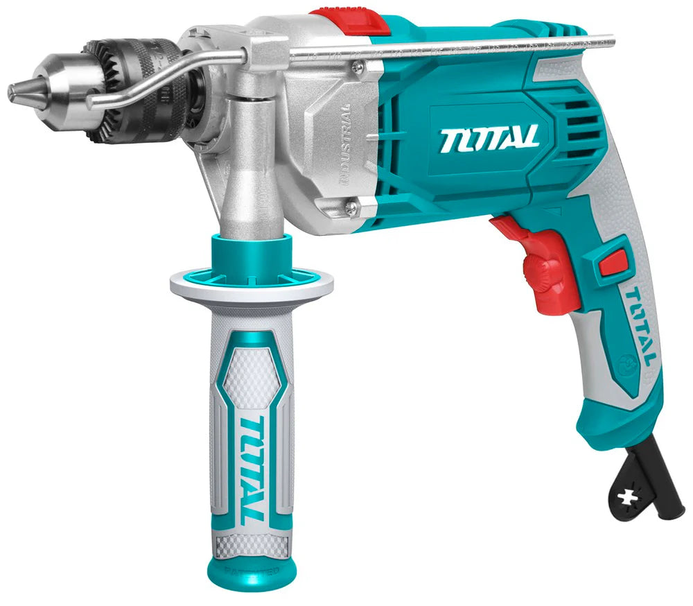 TOTAL TG111136 1010W Heavy Duty 13mm Impact Drill with Auxiliary Handle
